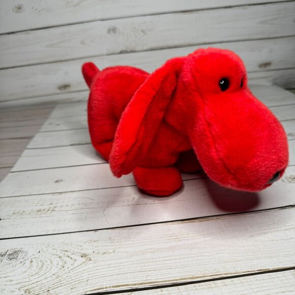 Ty Beanie Buddies Rover The Red Dog 12" Plush Stuffed Animal 1998 - Picture 1 of 9
